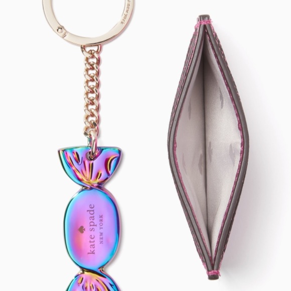 Last one⛔️Auth Kate Spade leather metallic crd/Key - Picture 15 of 15